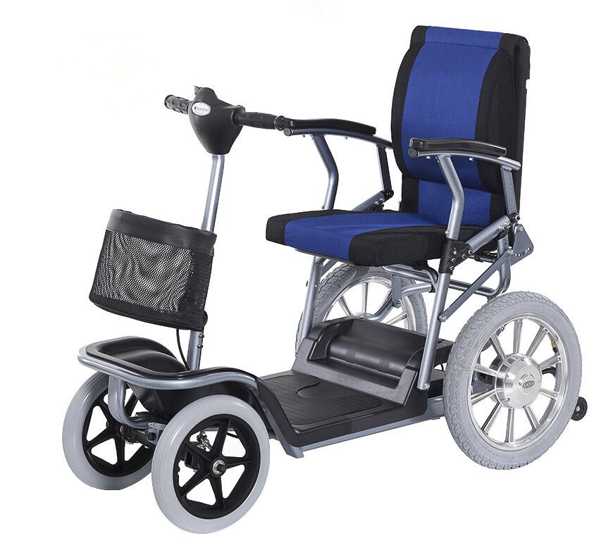 互邦轮椅 互邦电动轮椅 老年代步车轻便锂电无刷电机 HBDB3 旅行代步车 大轮