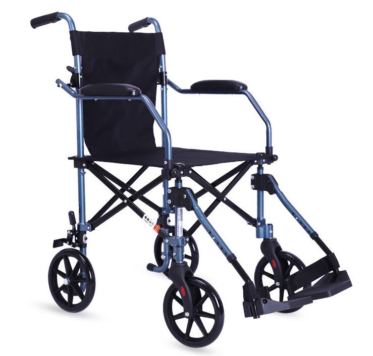 巨贸轮椅 折叠轻便便携式超轻老年老人代步小轮手推车 飞机旅行轮椅